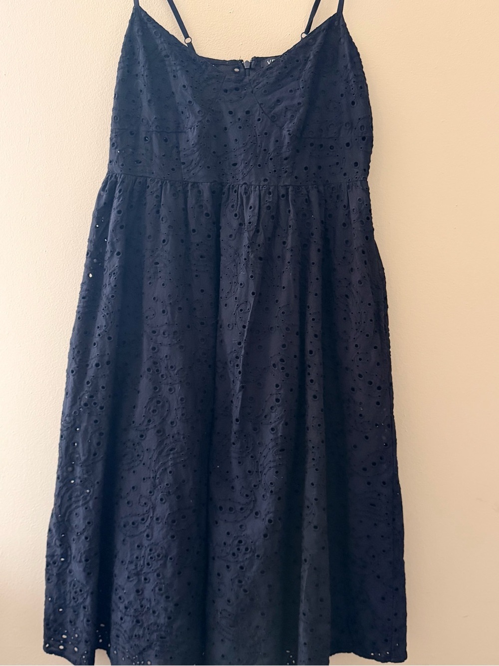 VENUS Black Eyelet-Strap Fit & Flare Dress - Picture 7 of 10